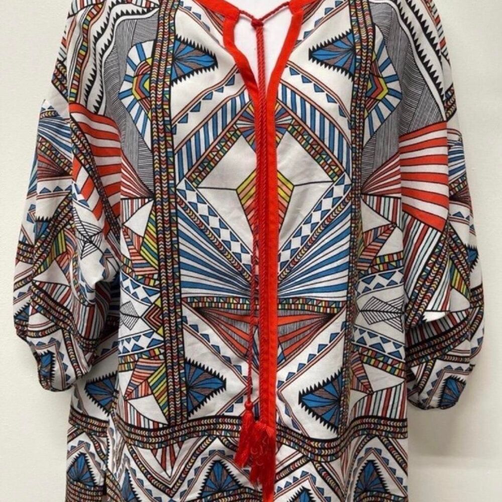 Gibson Latimer Size Medium (Oversized) Women's multicolored Blouse